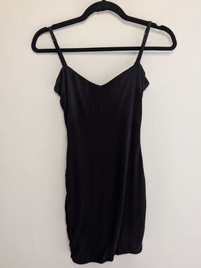 Nama Black Stretchy Dress Size M — Canadian Designer Athleisure — 95% Bamboo
